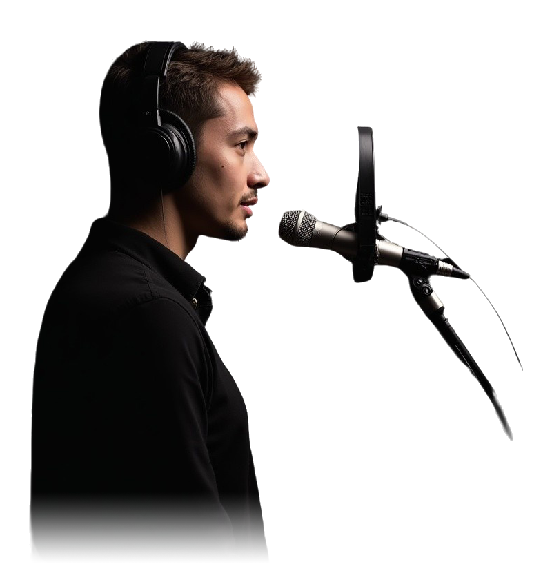 chico hablando con un micrófono